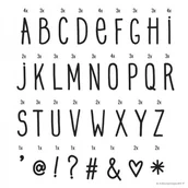 Wyposażenie pokoiku dziecięcego - A Little Lovely Company A Little Lovely Company - A Little Lovely Company  -  Litery do Lightboxa Zestaw Hand Drawn - miniaturka - grafika 1