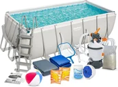 Baseny ogrodowe - Bestway Basen ogrodowy stelażowy 412 x 201 x 122 cm 17w1 56457 56457-17W1 - miniaturka - grafika 1