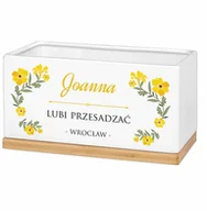 Donice - Blumfeldt Murrano osłonka ceramiczna z nadrukiem dla niej ogrodnika PDC1-006 - miniaturka - grafika 1