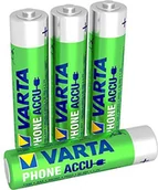 Baterie i akcesoria - Varta Phone Accu Micro Ni-MH akumulator (zestaw 4 szt., 800 mAh AAA) nadaje się, że można odejść telefonów komórkowych, do ponownego ładowania bez efektu pamięci  natychmiast gotowe do użycia [] 58398101404 - miniaturka - grafika 1