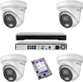 Zestawy do monitoringu - HIKVISION Zestaw do monitoringu 4MP IP POE ColorVU - miniaturka - grafika 1