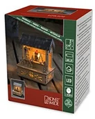 Dekoracje domu - Konstsmide 2823  100 drewna Silhouette "stragan z szarym dachem"/nadaje się do użytku wewnątrz (IP20)/3 ciepłe białe diody LED/zasilana na baterie: 3 X AA 1.5 V (brak w wyposażeniu) 2823-100 - miniaturka - grafika 1