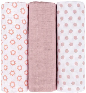 LÄSSIG Koc 85x85 Little Chums Star jasnoróżowy - Pieluchy - miniaturka - grafika 2