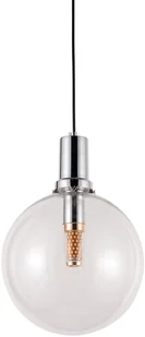 Lumina Deco Deco NOWOCZESNA LAMPA WISZĄCA PRZEZROCZYSTO-CHROMOWA DORITO D25 DECO - Lampy sufitowe - miniaturka - grafika 2