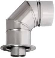 Kominy i akcesoria - Adapter kolanowy 60/100-80/125 CGN185 - miniaturka - grafika 1