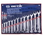 KING TONY Zestaw kluczy płasko - oczkowy 1216SR - Klucze i nasadki - miniaturka - grafika 4