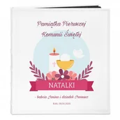 Albumy fotograficzne - NA Murrano Album Zdjęcia Duży Pamiątka Pierwszej Komunii Nadruk ALB-BC-BK-UV-031 - miniaturka - grafika 1