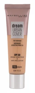 Maybelline Dream Urban Cover SPF50 podkład 30 ml dla kobiet 116 Sesame - Podkłady do twarzy - miniaturka - grafika 3