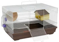 Klatki dla gryzoni - PanamaPet Klatka dla gryzoni 47x30x27 cm biało/niebieska - miniaturka - grafika 1