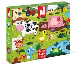 Janod Puzzle sensoryczne 20 elementów Farma J02772 - Puzzle - miniaturka - grafika 6