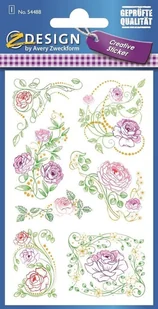 Zdesign Naklejki z kwiatami - Pastelowe Róże - Powieści - miniaturka - grafika 2