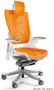 Fotel biurowy, krzesło biurowe Unique Fotel biurowy WAU 2 biały elastomer mango W-709-W-TPE12)  W-709-W-TPE12 - Fotele i krzesła biurowe - miniaturka - grafika 2