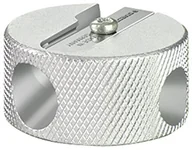 Temperówki - Staedtler 510 25BK karta podwójne temperówka wykonana z magnezu, 1 sztuki na blistrze firmy C Mars metalowy, w kolorze srebrnym 510 25BK-C - miniaturka - grafika 1