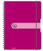 Herlitz Skoroszyt ZACISKOWY A4 PP 30 EASY ORGA MALINOWY - Teczki i skoroszyty - miniaturka - grafika 2