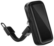 Etui i futerały do telefonów - Uchwyt rowerowy z etui 5,5"-6,3" CM756 wodoszczelne czarny/black - miniaturka - grafika 1