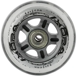 Nils Zestaw kółek Extreme PU 84x24 82A 4szt + ABEC-7 Chrome 8szt przezroczyste 16-32-018 - Akcesoria do skatingu - miniaturka - grafika 6