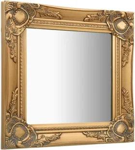vidaXL Lustro ścienne w stylu barokowym, 40x40 cm, złote - Lustra - miniaturka - grafika 2