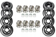 Akcesoria do skatingu - 8x Kółka do rolek 72mm + 16x Łożyska Raven Abec9 - miniaturka - grafika 1