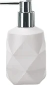 Mydelniczki i dozowniki mydła - Kleine Wolke Dozownik do mydła Crackle White 4004478305717 - miniaturka - grafika 1