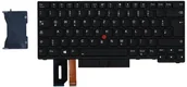 Klawiatury do laptopów - Lenovo notebook replacement keyboard - with Trackpoint UltraNav - German - black - Klawiatura zamienna notebooka - Czarny 01YP372 - miniaturka - grafika 1