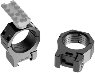 Audere we dare Montaż Audere PSR dwuczęściowy 34/37 gen 3 czarny 657-008 - Lunety i akcesoria - miniaturka - grafika 2