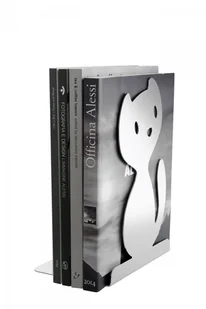 Alessi A di Podpórka do książek Vigo stalowa AMMI30 2 - Podpórki do książek - miniaturka - grafika 2