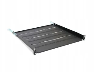 Assmann Półka do szaf 450mm 19" 483x450mm 1U czarna z regulacją i podporą TN-19-450-1U-BK - Szafy rack - miniaturka - grafika 3
