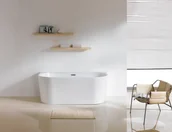 Wanny - Lavita Caldera 170x80 cm biały - miniaturka - grafika 1