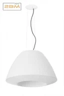 Lampy sufitowe - 2BM ŻYRANDOL BELLA W3 60 CM lampa abażur plisowany OSTATNIA SZTUKA BELLA - miniaturka - grafika 1