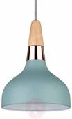 Lampy sufitowe - Modna lampa wisząca Juna w kolorze turkusowym - miniaturka - grafika 1
