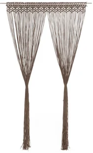 vidaXL Zasłona z makramy, kolor taupe, 140 x 240 cm, bawełna - Zasłony - miniaturka - grafika 11
