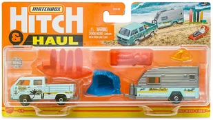 Mattel Matchbox Samochód z przyczepą kempingową - - Samochody i pojazdy dla dzieci - miniaturka - grafika 2