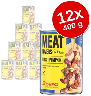 Josera Megapakiet Meatlovers Menu 12 x 400 g Kaczka i dynia - Mokra karma dla psów - miniaturka - grafika 3