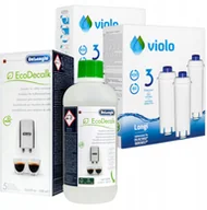Akcesoria i części do ekspresów do kawy - Delonghi Zestaw 6x Filtr wody + Odkamieniacz 500ml - miniaturka - grafika 1
