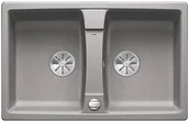 Zlewozmywaki - Blanco LEXA 8 Silgranit PuraDur Alumetalik odwracalny korek auto. InFino 524952 - miniaturka - grafika 1