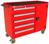Pozostałe wyposażenie warsztatu - Fastservice Wózek warsztatowy TRUCK z 5 szufladami i drzwiami PT-215-40 PT-215-40 - miniaturka - grafika 1