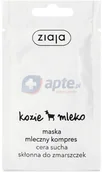 Maseczki do twarzy - Ziaja sucha Kozie Mleko maska do twarzy 7ml - miniaturka - grafika 1