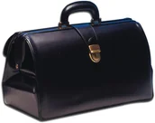 Meble i wyposażenie gabinetów medycznych - GIMA TORBA LEKARSKA SUPERTEXAS CZARNA Torba lekarska ze skóry naturalnej czarny TOW007015 - miniaturka - grafika 1