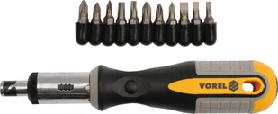 VOREL wkrętak z grzechotką i wymiennymi końcówkami 12szt. 64658 - Śrubokręty - miniaturka - grafika 2