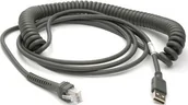Akcesoria do kas i terminali - Zebra Kabel USB Cable USB type A coiled 4.54m CBA-U09-C15ZAR - miniaturka - grafika 1