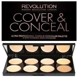 Makeup Revolution London London Ultra Cover And Conceal Palette korektor 10 g dla kobiet Light-Medium - Korektory do twarzy - miniaturka - grafika 3