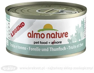 Almo Nature Classic/Legend Kot - Pstrąg i tuńczyk 70g [5036H] 9617 - Mokra karma dla kotów - miniaturka - grafika 3