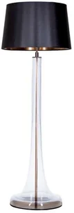 4concepts Stojąca LAMPA podłogowa ZURICH L213018259 abażurowa OPRAWA salonowa biała przezroczysta L213018259 - Lampy stojące - miniaturka - grafika 5