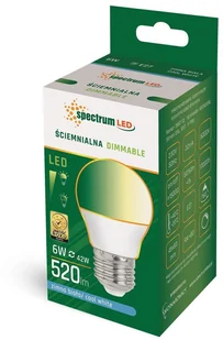 Spectrum SpectrumLED Led Kulka E-27 230v 6w Cw Dimmable WOJ+14380 - Żarówki LED - miniaturka - grafika 2