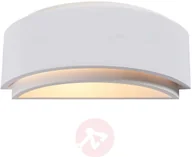 Lampy ścienne - Lindby Moderne wandlamp wit gips - Cassian - miniaturka - grafika 1