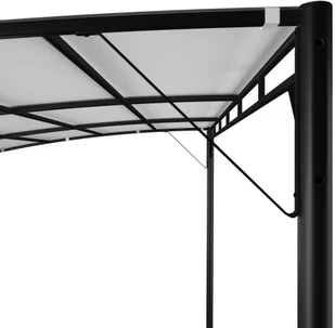 vidaXL Zadaszenie ogrodowe, 4 x 3 x 2,25 m, kremowe - Pawilony ogrodowe - miniaturka - grafika 6