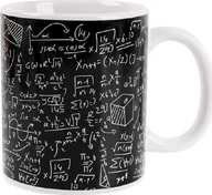 Kubki - NoName kubek Matematic 300 ml 12 x 10 cm ceramiczny czarny/biały twm_985504 - miniaturka - grafika 1