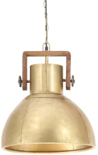 VidaXL Industrialna lampa wisząca, 25 W, mosiężna, okrągła, 40 cm, E27 320532 - Lampy sufitowe - miniaturka - grafika 6