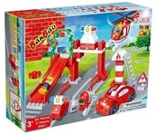 Klocki - Banbao Straż pożarna, klocki Remiza strażacka, 9631 - miniaturka - grafika 1