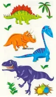 Zabawki kreatywne - TATUAŻ METALICZNY FLASH TATTOO KALKOMANIA DINOZAUR - miniaturka - grafika 1